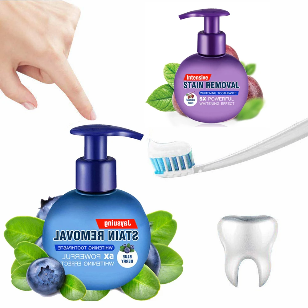 

Soda Toothpaste Press Dental Stain Removal Teeth Whitening Gum Repair Oral Care Passion Fruit Blueberry Tooth Paste Squeezer
