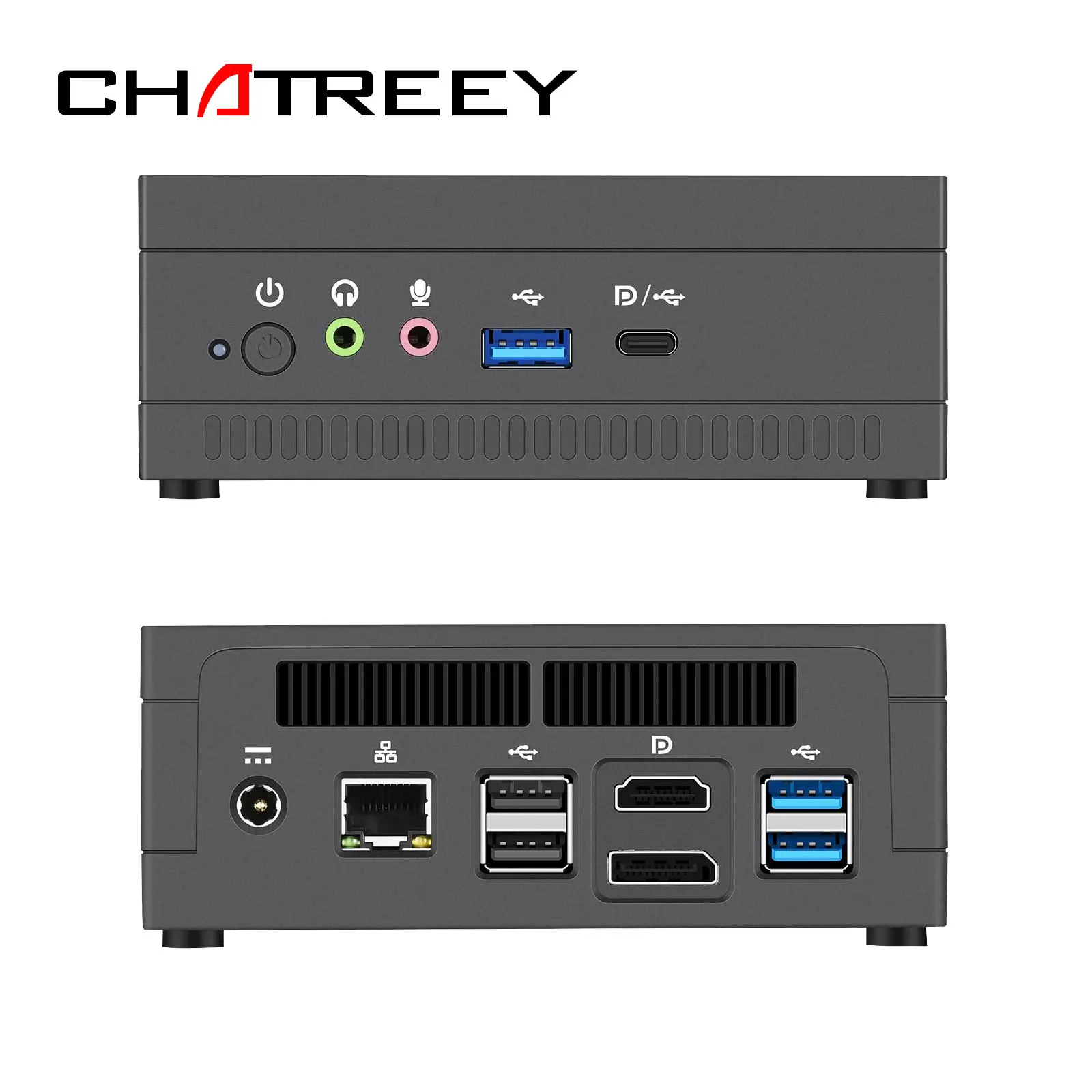 Мини-ПК Chatreey AMD Athlon 3150U с Vega 3 Graphics 4K UHD Nvme SSD Настольный игровой компьютер - купить по