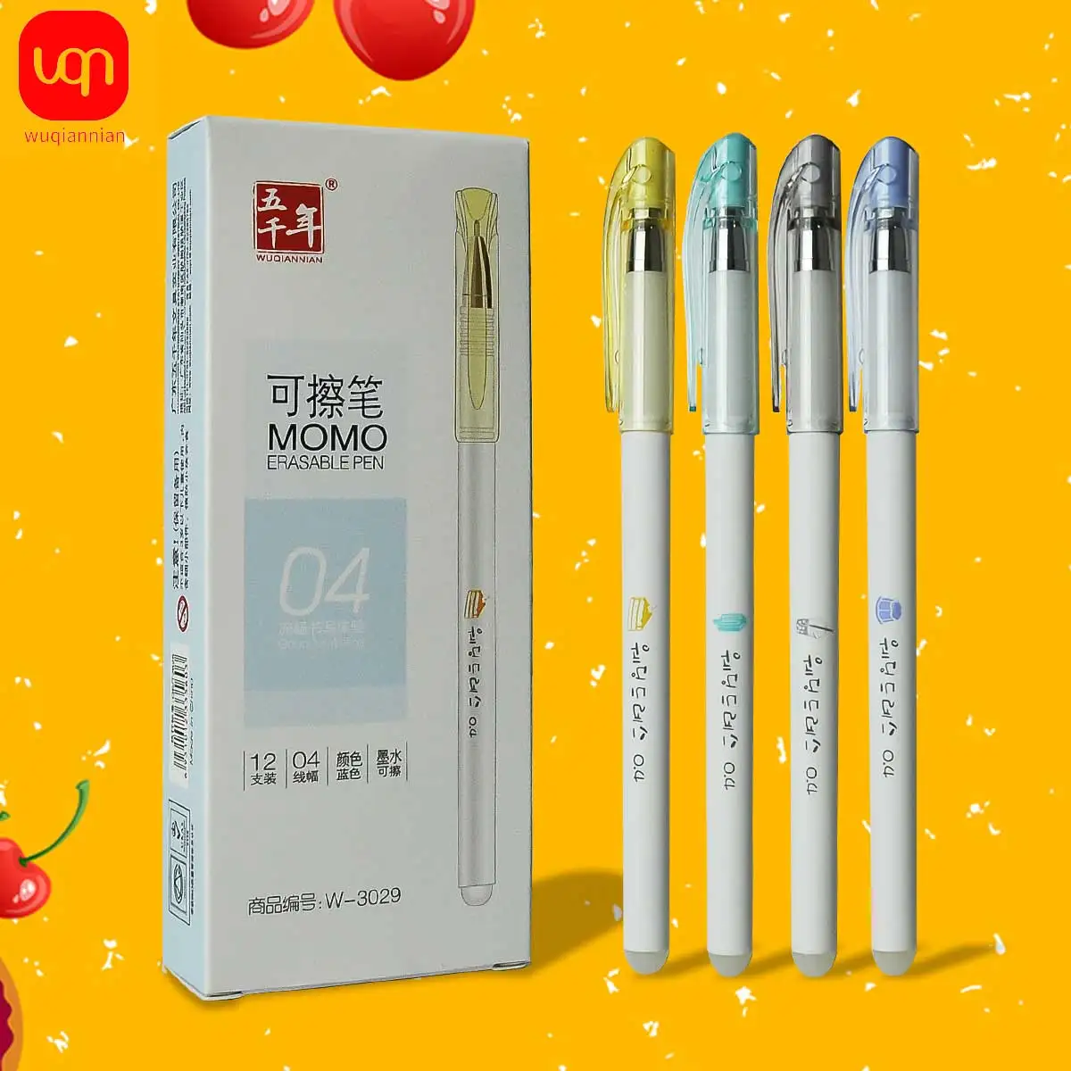 6 шт. креативная стираемая ручка синяя гелевая милый корпус ручки с героями