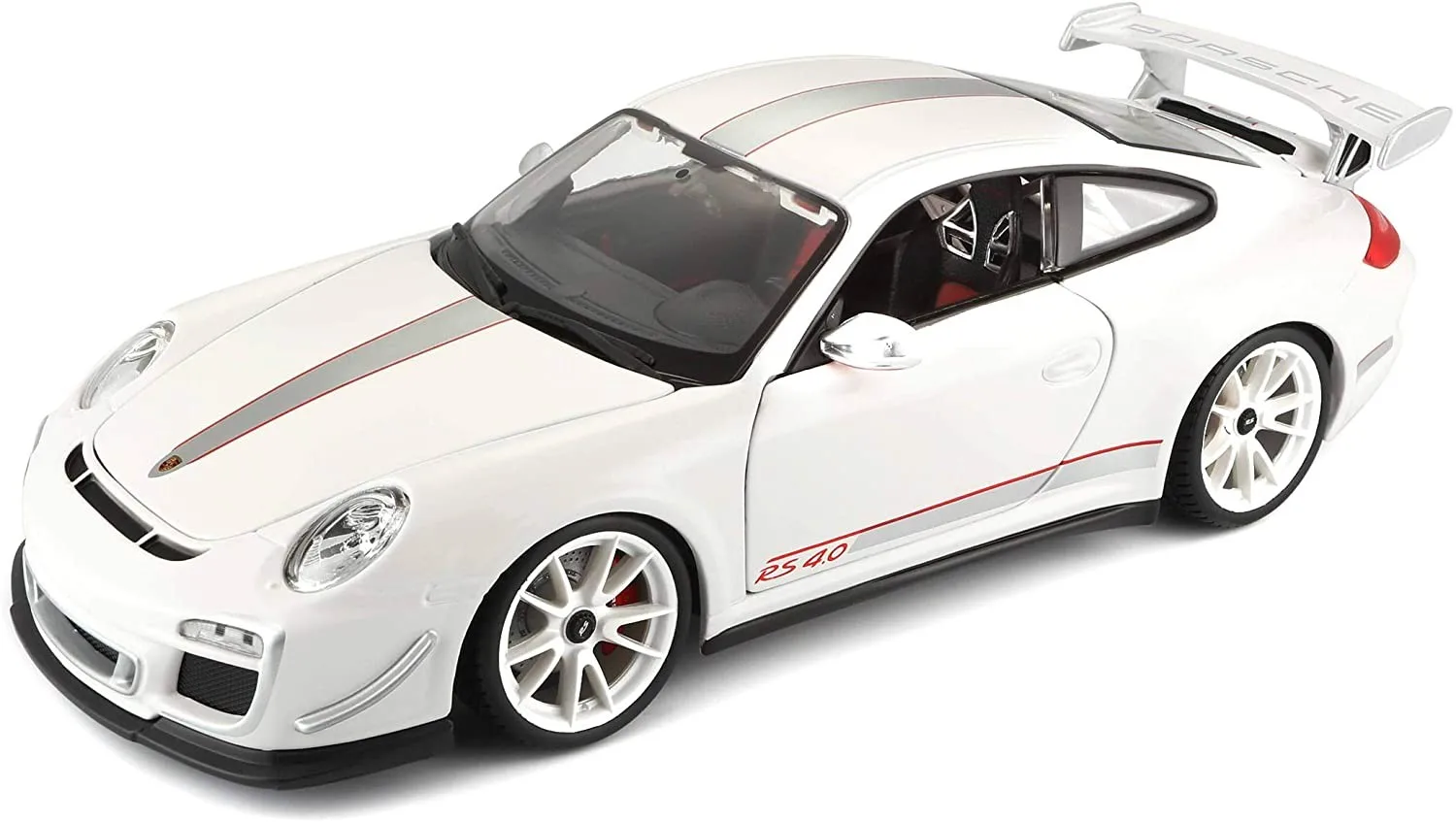 

Белая модель автомобиля Burago 1:18 Porsche 911 GT3 RS 4,0