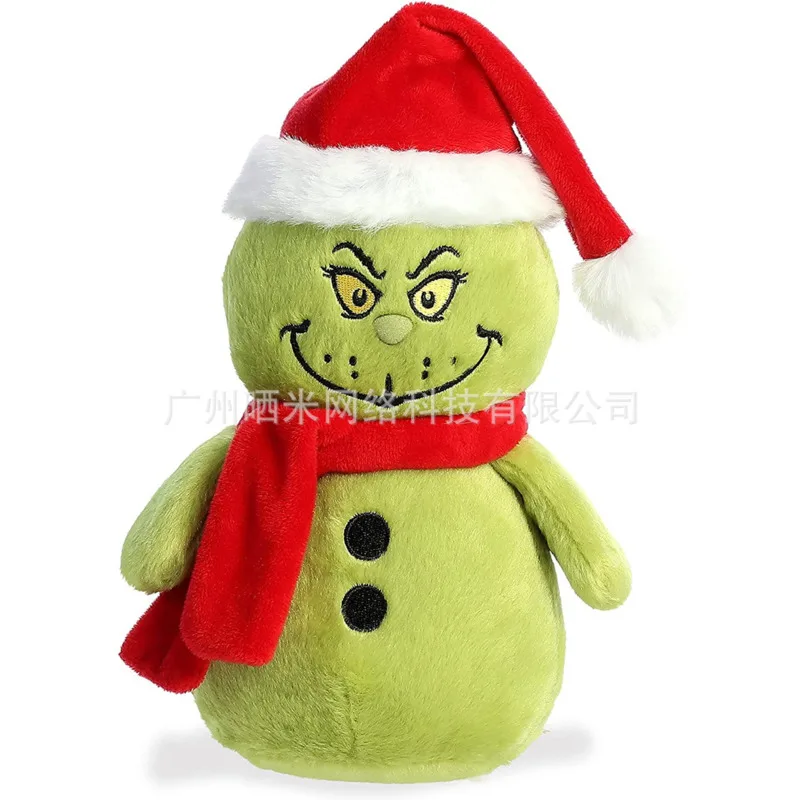 20cm NEW Grinchs Christmas Snowman Plush Ornament Realistic Grinchs Plush Toy Christmas Holiday Gift Home Decoration Kids Gift