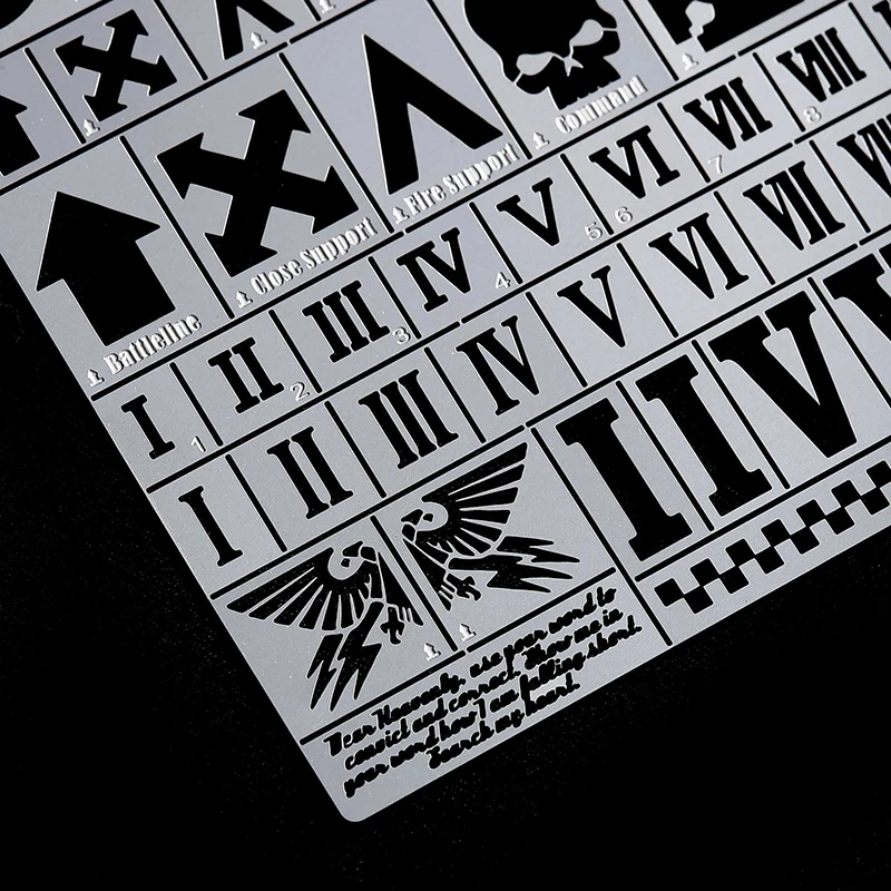 Трафареты из нержавеющей стали Warhammer 40K со специальным Идентификатором 1/32 1/35