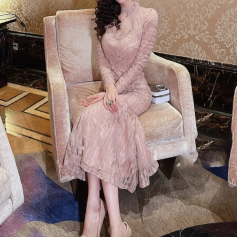 Платье новинка Женская Яркая юбка с разрезом