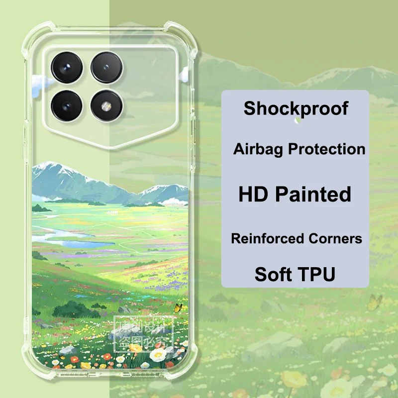 Чехол с защитой от падения для Xiaomi Redmi K70 Pro Champion тонкий мягкий силиконовый