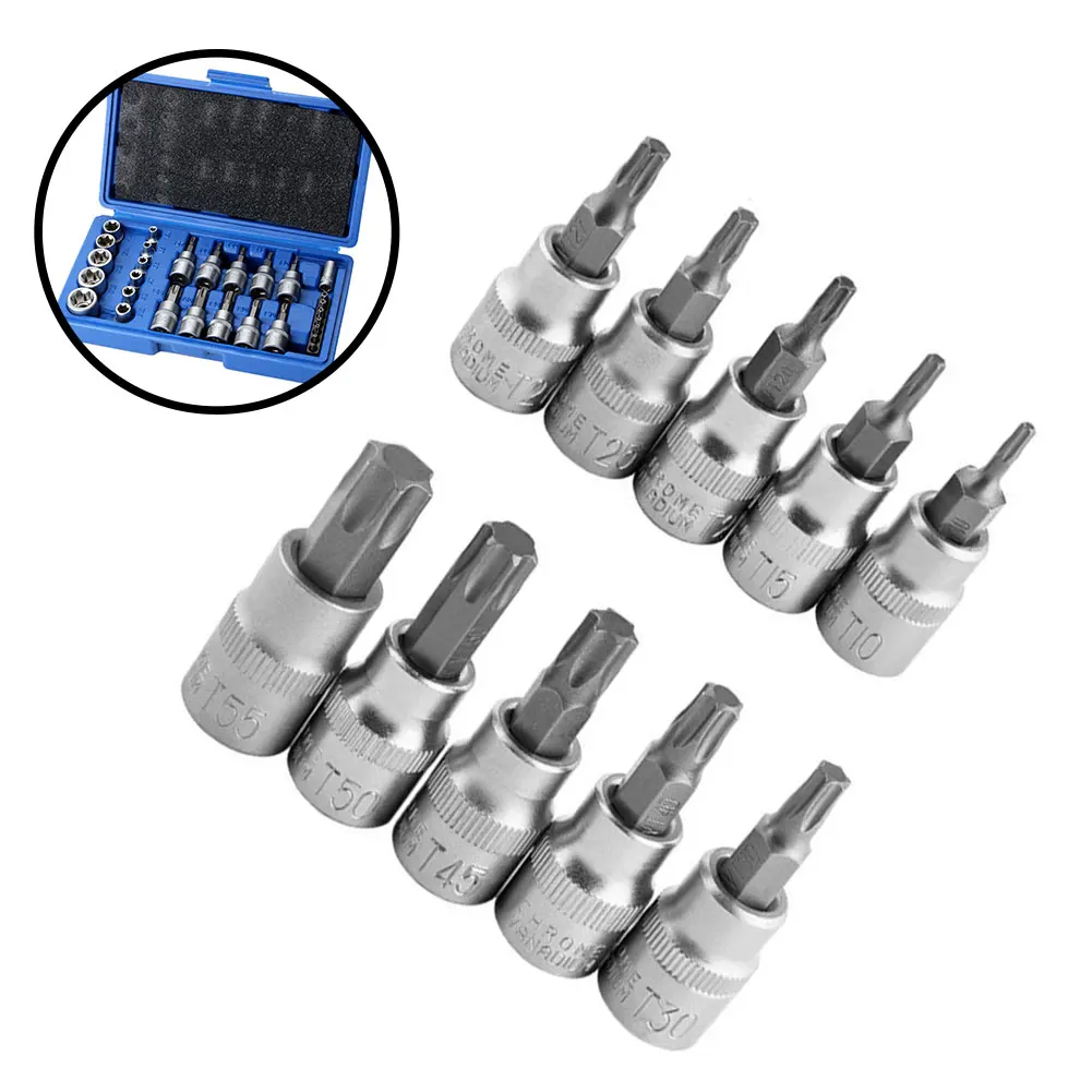 

29PCS Torx Star Socket Bit Set Male Female E-Security Bits Drive External Torque-Star Sockets Security-Star Bits