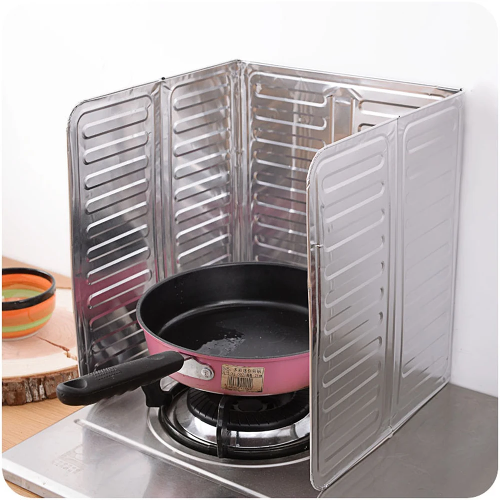 

Kitchen Oil Barrier Aluminum Foil Plate Gas Stove Oil Baffle Plate Protection Gas Stove Oil Removal Rust Kitchen Tool Guard