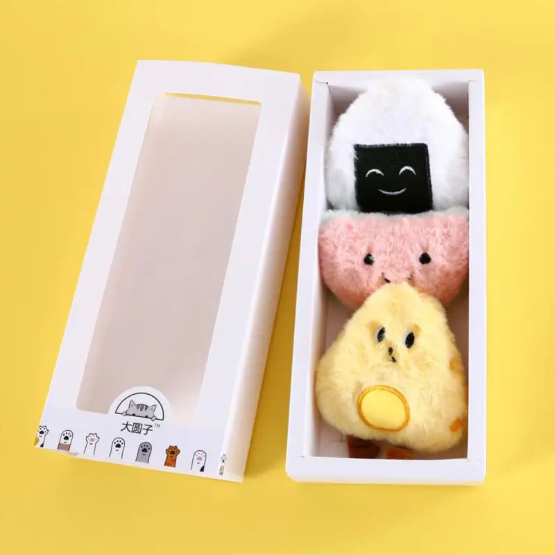 

Cat Grass Toy Cute Self-healing Poached Egg Rice Balls Kitten Soothing Catnip Pet Accessories Pet Plush Toy Creative Household