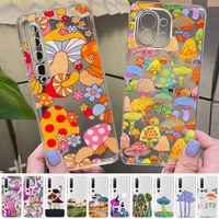 trippy psychedelic mushrooms phone case for redmi note 5 7 8 9 10 a k20 pro max lite for xiaomi 10pro 10t