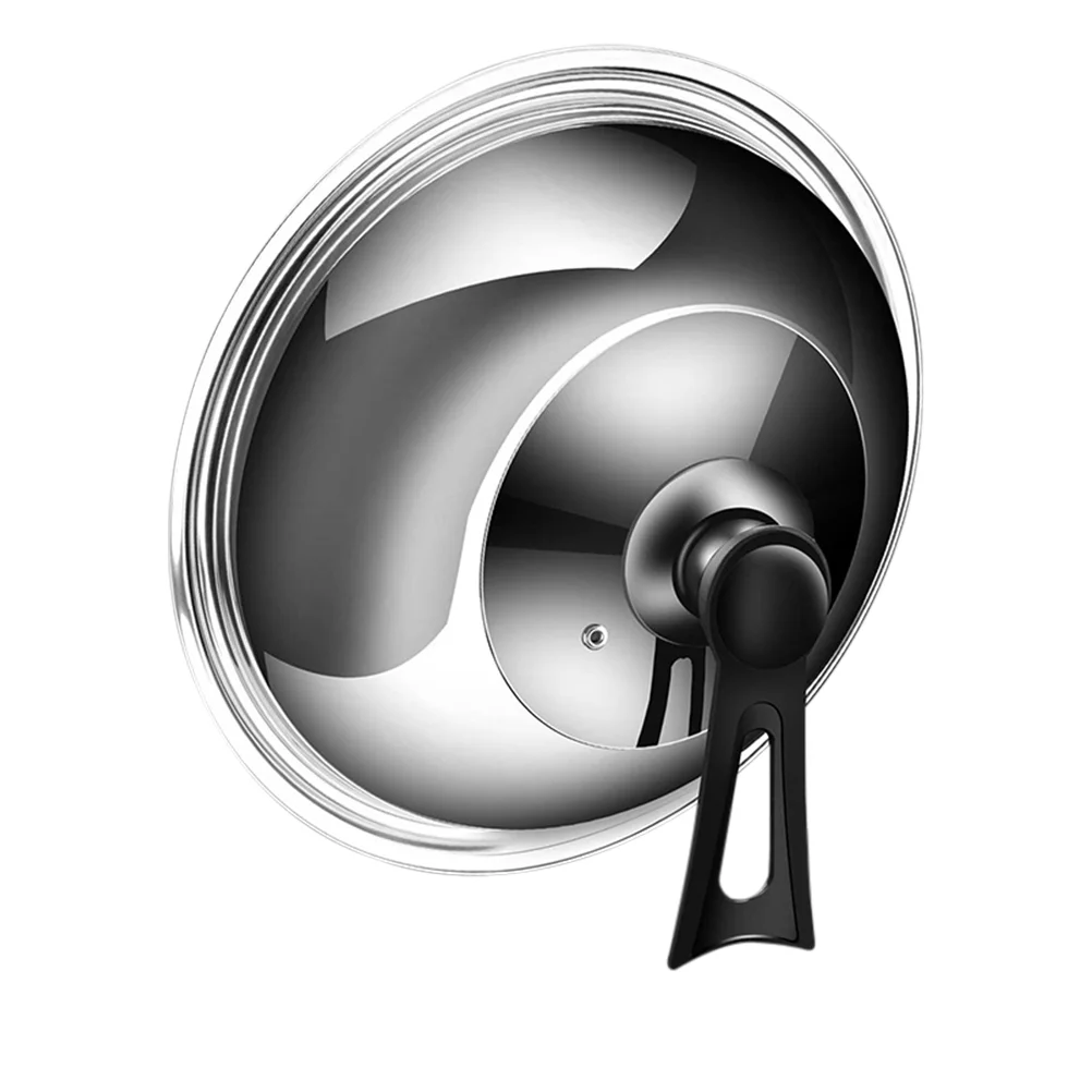 

Glass Pan Lid Round Skillet Lids Pot Cover Stainless Steel Cooking Utensils Food