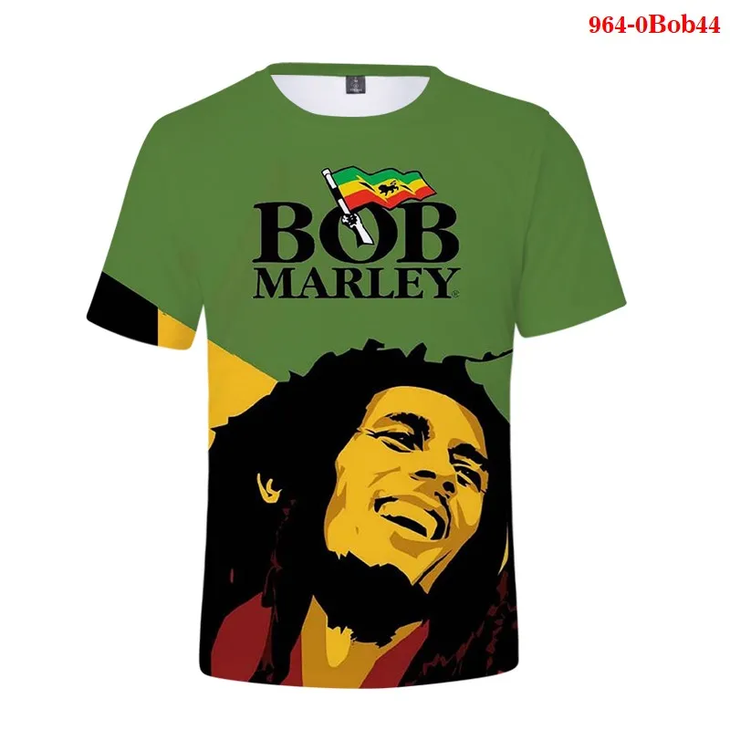 

Bob Marley T Shirt Boys Cool Streetwear Tee Shirts Fashion Tee Bob Marley 5XL