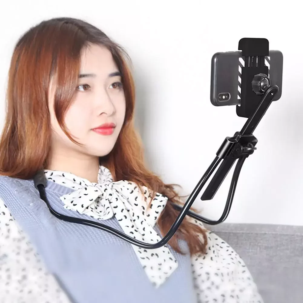 

Mobile Phone Holders Flexible 360 Degree Rotation Tablets Phone Holder Hanging Neck Bracket Stand Mobile Phone Accessories 2021
