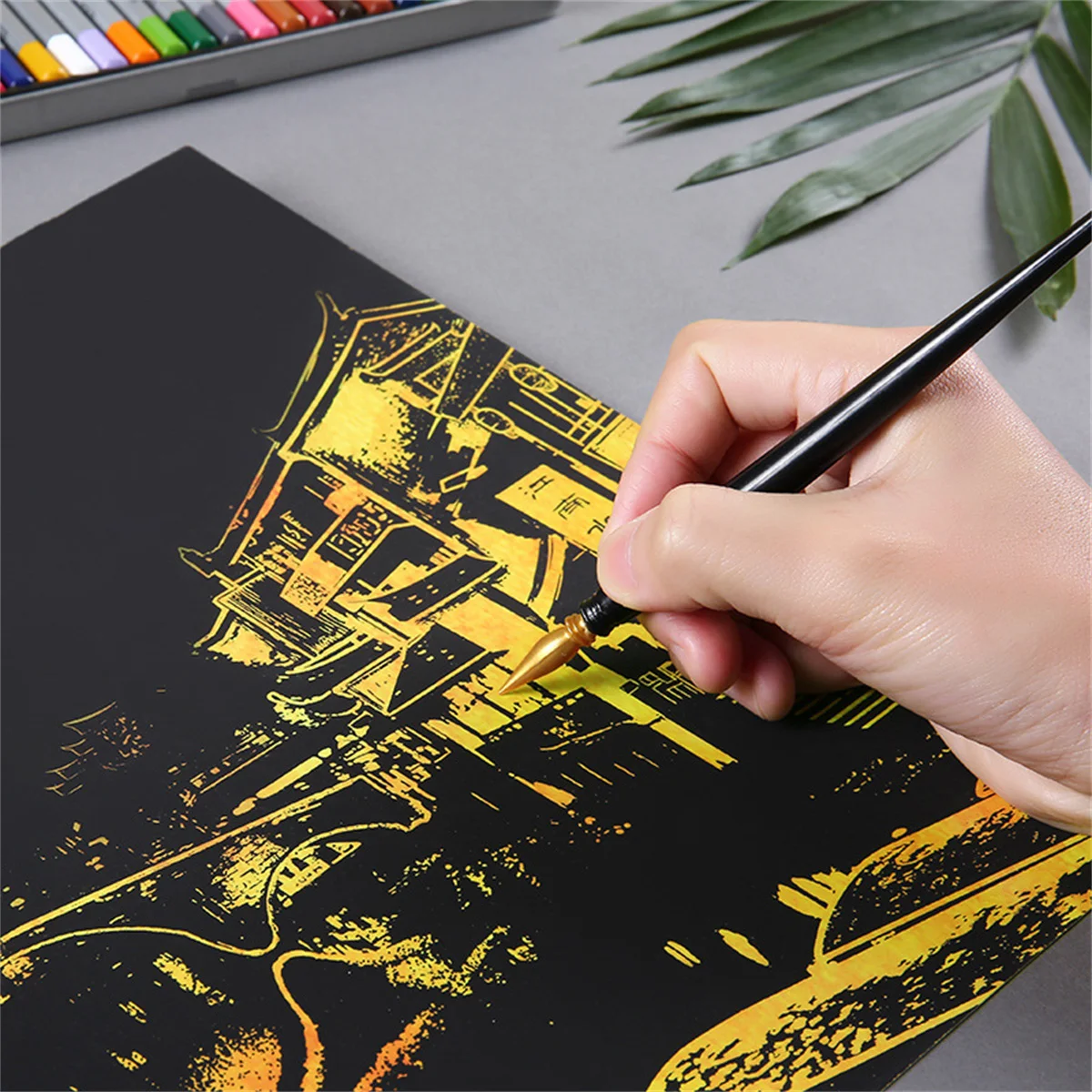

Children's Colorful Creative Hand Scraped Paper Gifts