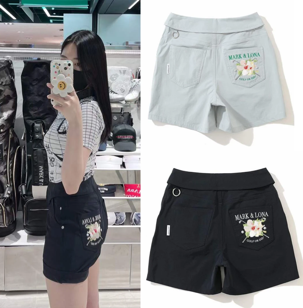 

Женские тонкие модные шорты Mark & Lona, Корейская одежда для гольфа, летние новые универсальные тонкие брюки, шорты для гольфа, деловые шорты