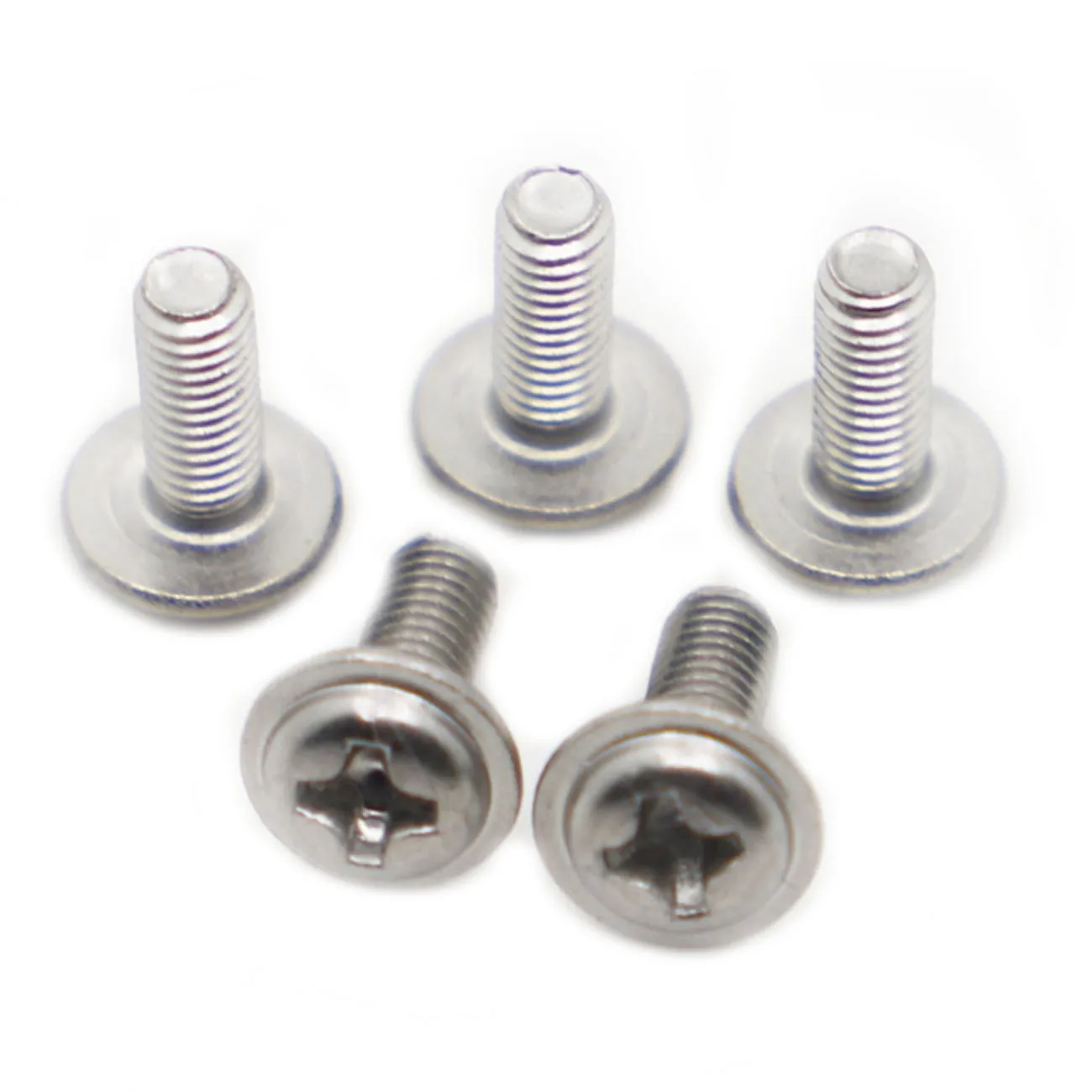 

DIN967 304 Stainless Steel PWM Cross Phillips Pan Round Truss Head With Washer Padded Collar Screw Bolt M2 M2.5 M3 M4 M5 M6