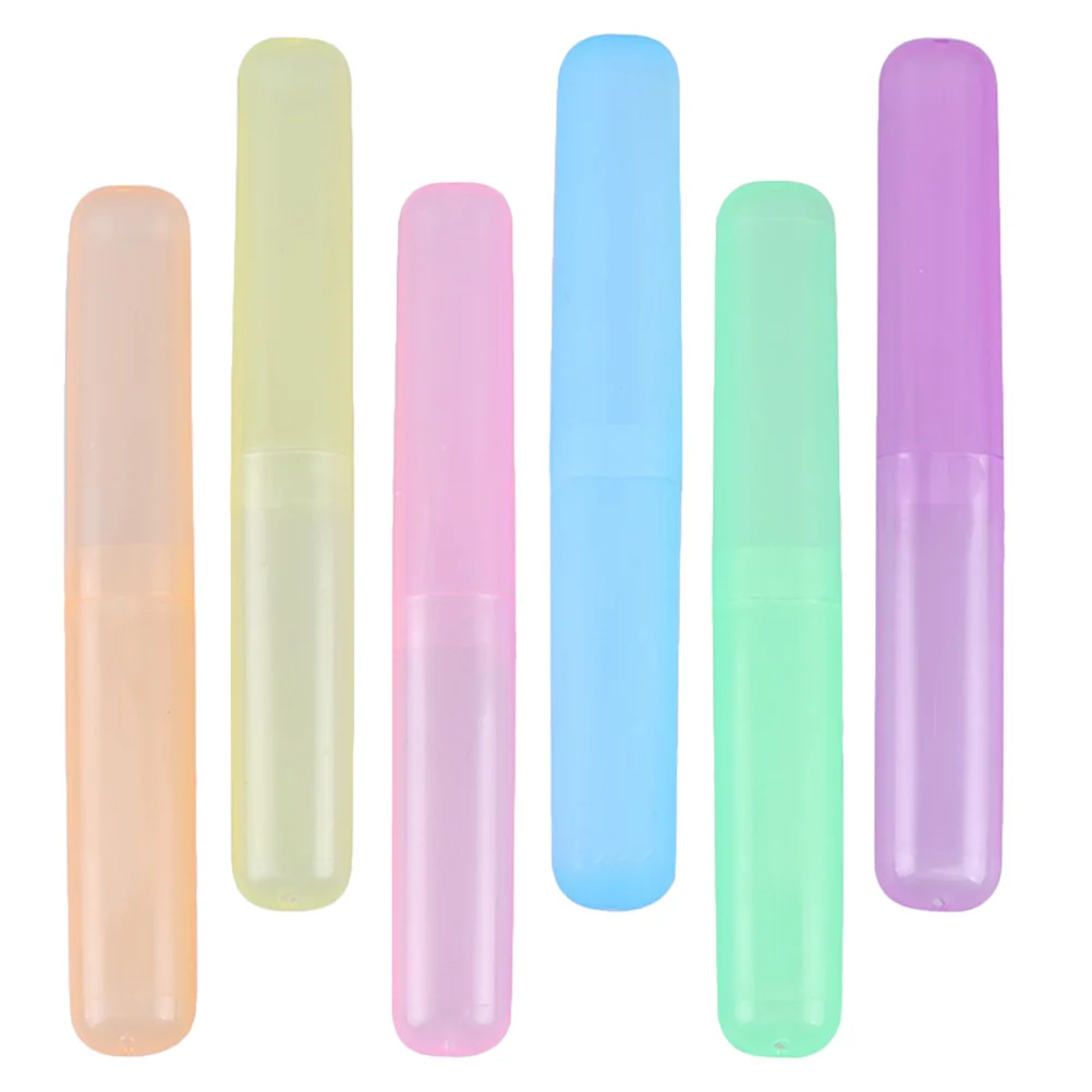 

6 шт., портативные пластиковые контейнеры для зубной пасты