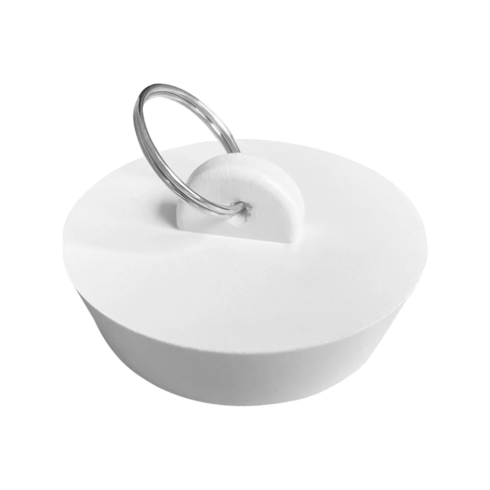 

2pcs With Pull Ring Water Stopper Drain Plug Kitchen Sink Durable For Bathtub Home Impervement Kitchen Bathroom Accessories