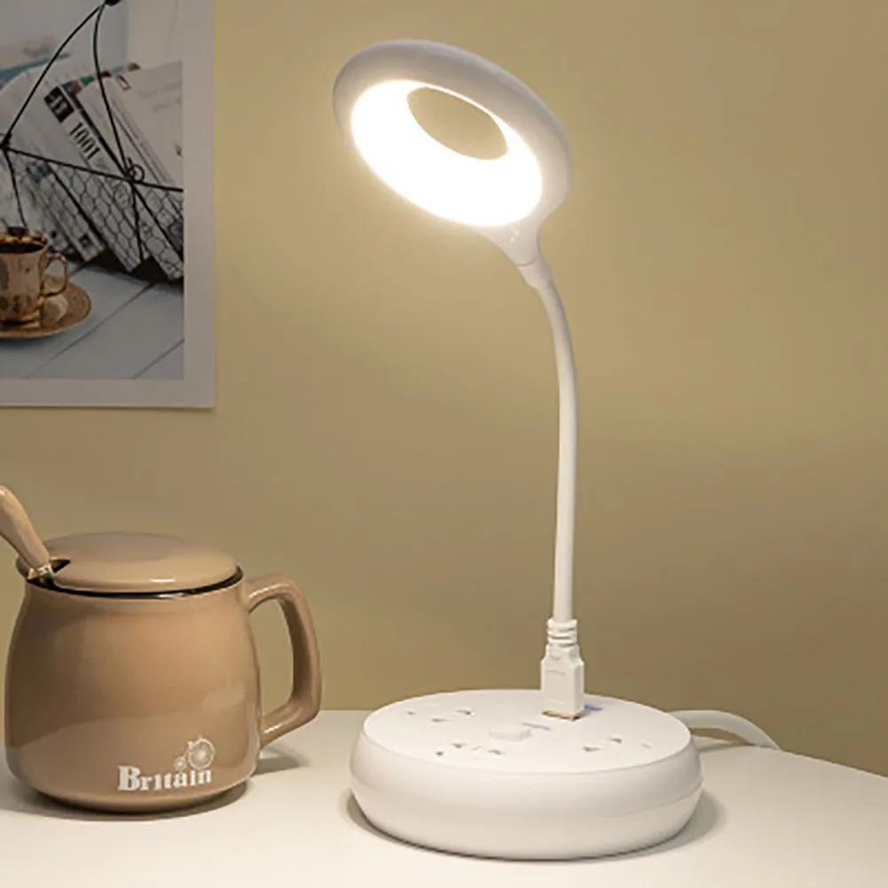 

LED Desk Lamp Portable Night Light Lamp Freely Foldable Table Lamp USB LED Luminaria De Mesa Super Bright Ring Lights Non Strobe