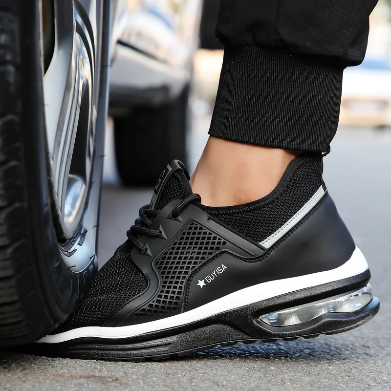 Мужская защитная обувь Safeti для работы дышащие защитные кроссовки на воздушной