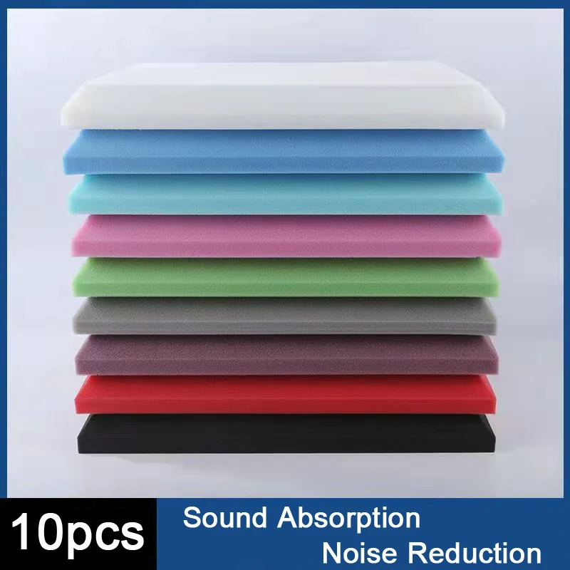 

10pcs Studio Foam Acoustic Panel 50x50x5/3cm KTV Room Sound Proof Wall Panels Acoust Soundproofing Foam Studio Acoustic Sponge