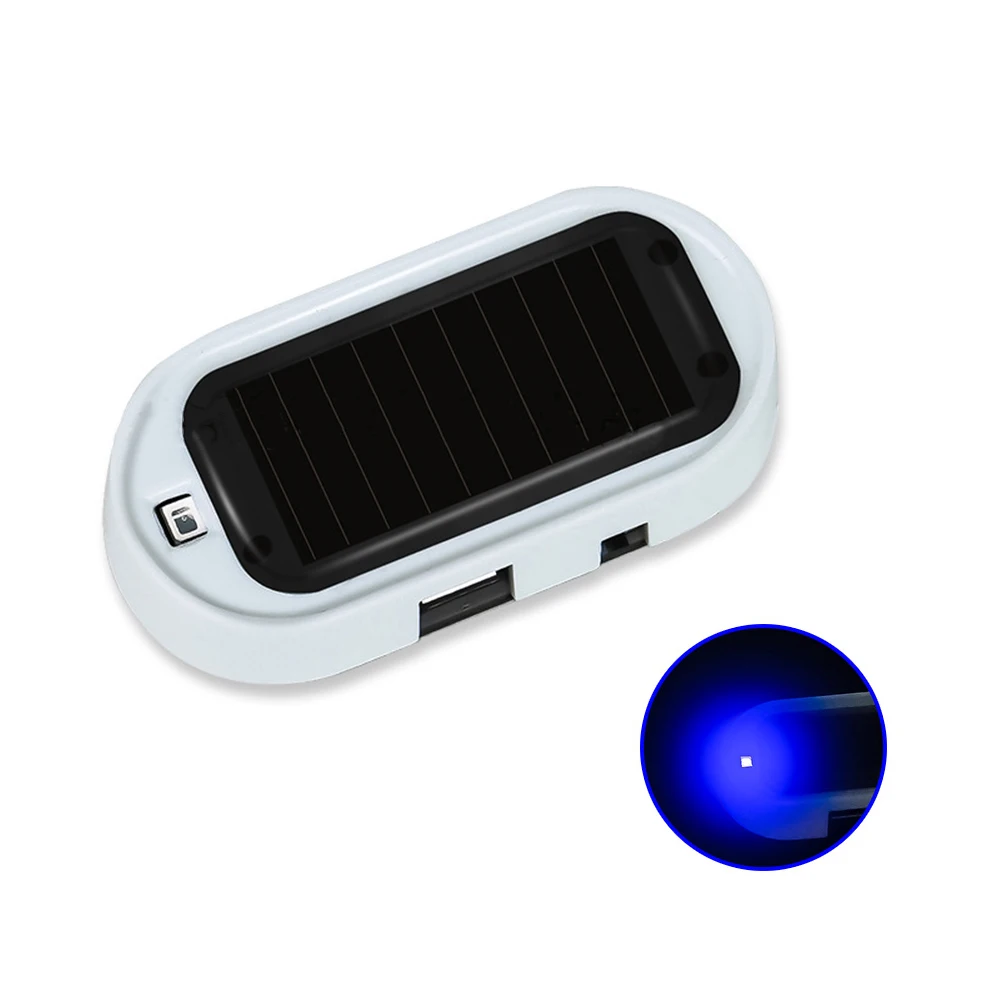 

Car LED Solar Powered Fake Security Light Simulated Dummy Alarm Wireless Warning Anti-Theft Caution Lamp Flashing Imitation