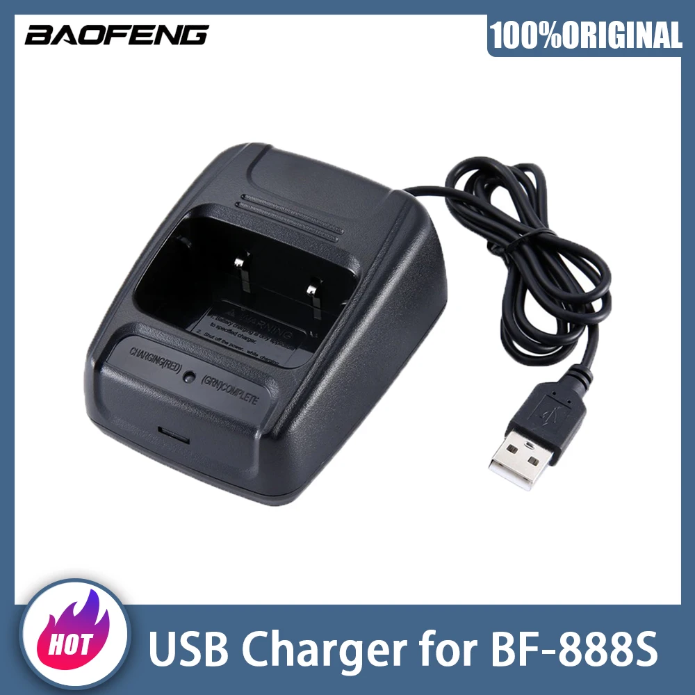 

BAOFENG Walkie Talkie BF-888S Charger With USB Plug Compatible With Two Way Radios BF888S 666S 777S Radio Accessories