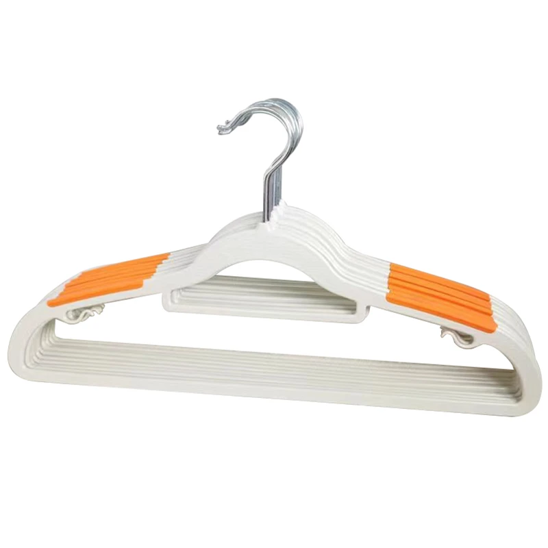 

10pcs Plastic Hangers Non-slip Dry and Wet Dual-use Drying Rack Student Dormitory Home Wardrobe Clothes hanger Hanger 42cm