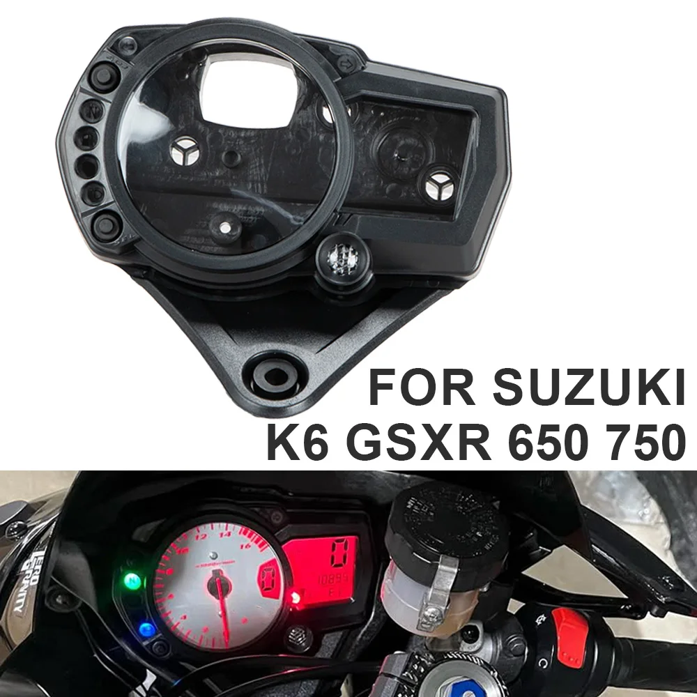 Фото Подходит для Suzuki GSXR600 GSXR750 GSX-R 750 600 K6 K7 K8 K9 2006-2010, спидометр, защита спидометра, тахометр, крышка прибора №1