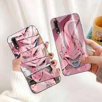 anime dragon ball majin buu phone case tempered glass for huawei p30 p20 p10 lite honor 7a 8x 9 10 mate 20 pro