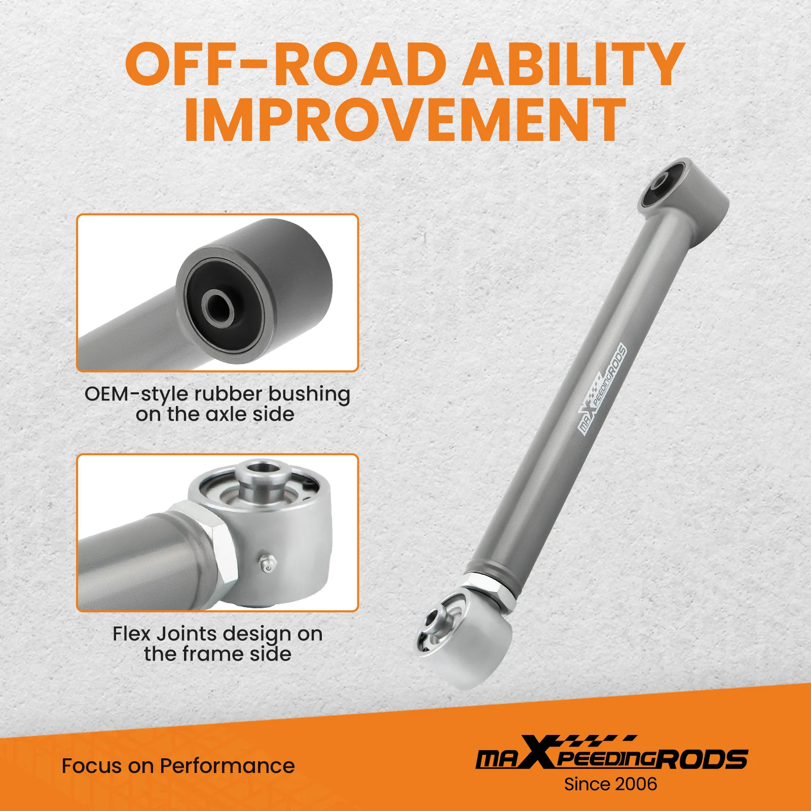 1 пара регулируемых задних нижних рычагов управления подъемником 0-6 дюймов для Jeep