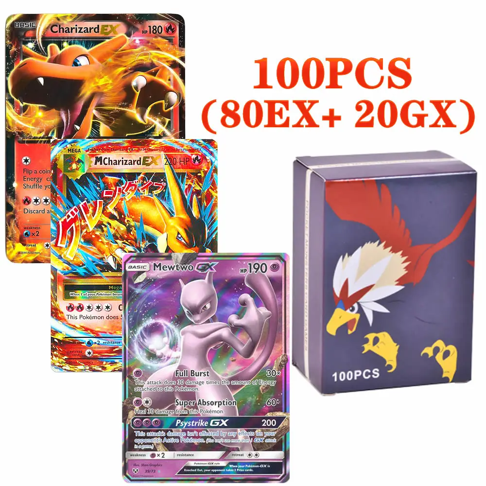 

20-100Pcs Pokemons Card Shining GX VMAX V MAX Vstar Cards Game Battle Carte Trading TAKARA TOMY Children Toy