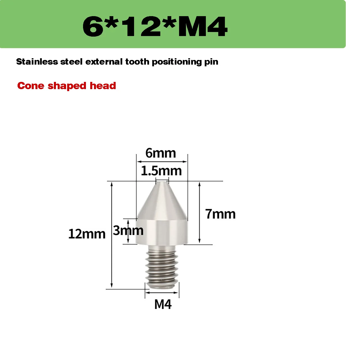 

Конический штифт из нержавеющей стали 304 М3/М4/М5/М6