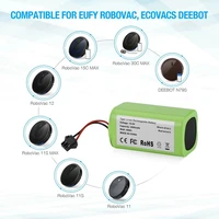 2022 14 4v 5600mah replacement battery for deebot n79s n79 dn622 robovac 11 11s 11s max conga excellent 990 ikohs s15