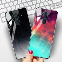 tempered glass case for oneplus 10 9 8 7 7t pro 8t case luxury star space bumper cover for oneplus 9r 9rt 5g phone funda capa