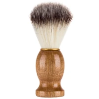 soft hair brush facial brush wooden handle mens beard brush household mens cleanser shaving brush beauty makeup tool