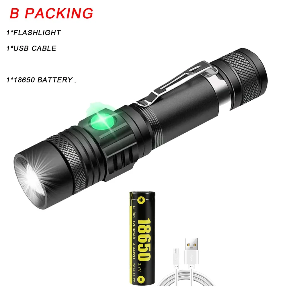 Heinast T6 LED Фонарик черный