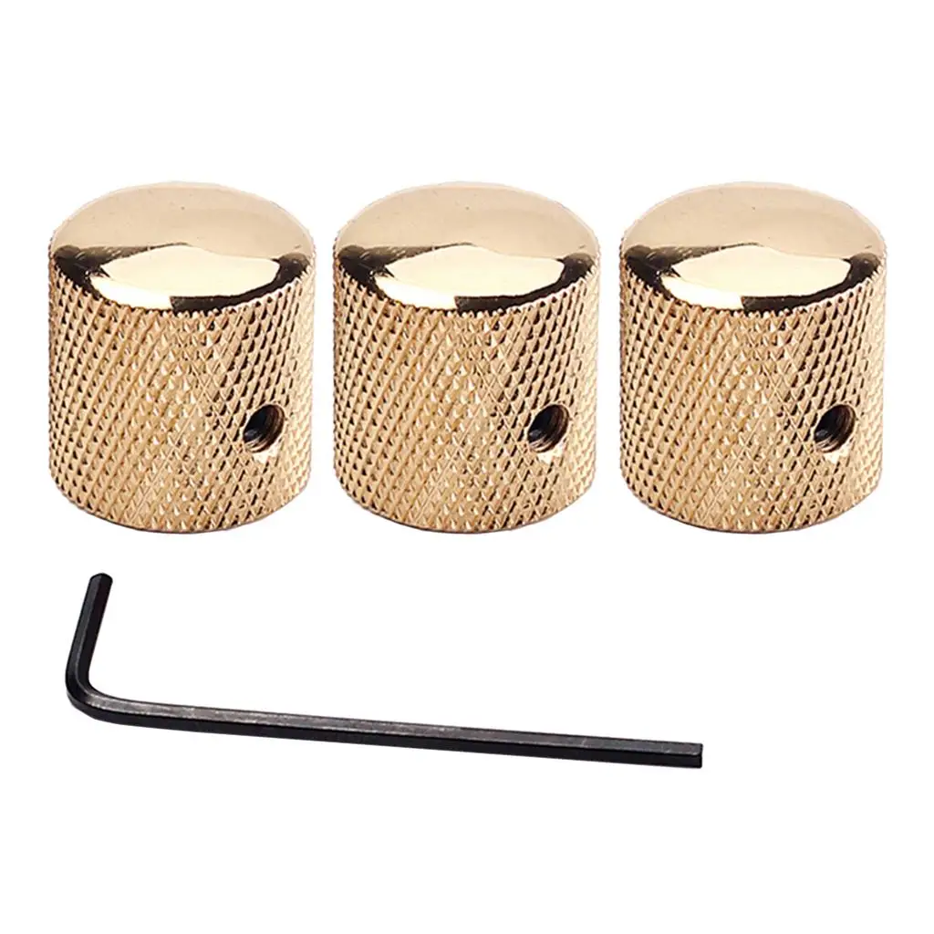 

3 Pieces Electric Guitar Control Knobs Volume Knobs, Golden
