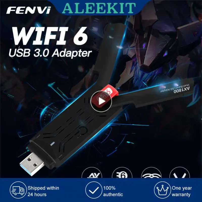 

1/2/3PCS Ieee802.11a/b/g/n/ac/ax Usb3.0 Wifi Dongle Wireless Network Card Portable 1800mbps Wifi Usb Adapter For Windows 7 10 11