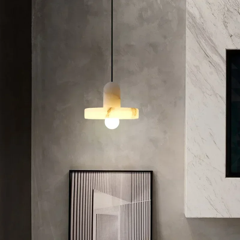 Мраморные подвесные лампы с креативным дизайном домашняя искусственная лампа