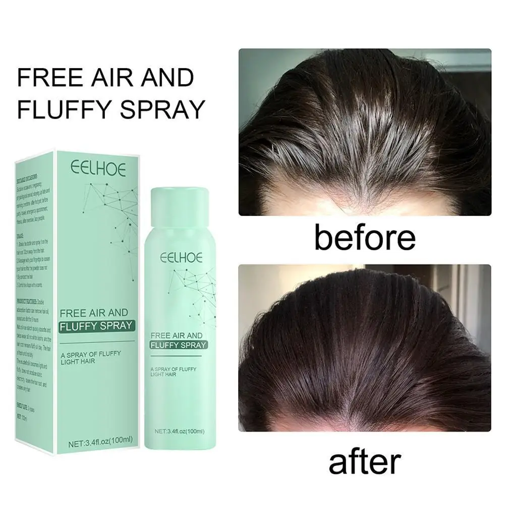 

100g Wash-free Hair Spray Remove Oil Hair Spray Refreshing Dry Hair Leave-in Dry Hair Spray No-wash Air-feeling Fluffy Spray