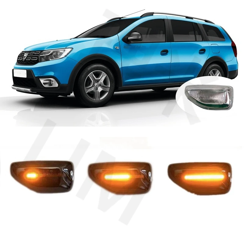 

Для Dacia Logan MK2 II MCV L52 K52 2012 2013 2014 2015 2016 2017 последовательный светодиодный динамический индикатор боковой маркер сигнасветильник лампа