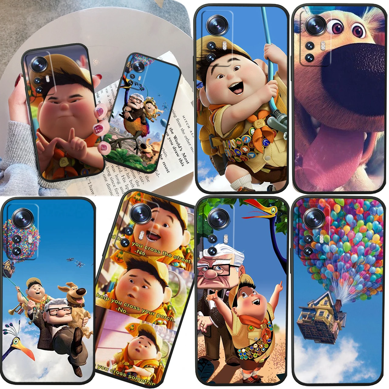 

Disney Up Cute For Xiaomi Mi 13 12T 11X 10T Note 10 Ultra Pro Lite 5G Soft Silicone Black Phone Case