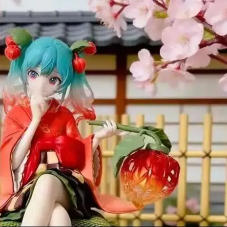 Фото В наличии: Фигурка FuRyu Noodle Stopper Hatsune Miku Flower Fairy -Physalis Ver.- из ПВХ, коллекционная аниме-фигурка, настольная модель, игрушка №1