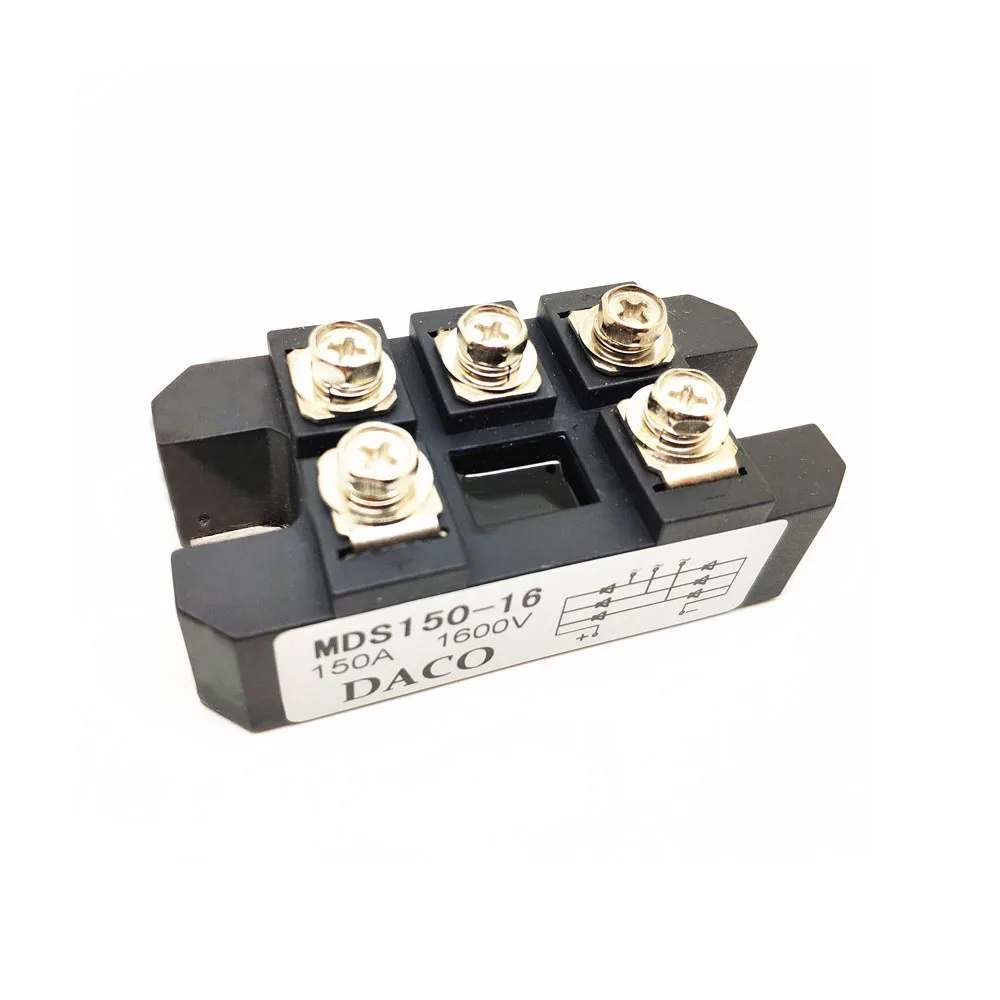 

MDS150A 3-Phase Diode Bridge Rectifier 150A Amp 1600V MDS150-16 MDS150A 1600V AC to DC 3-Phase Diode Bridge Rectifier Module