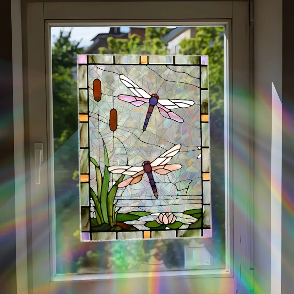 

Статическая витражная пленка Dragonfly Sun Catcher 29х40см