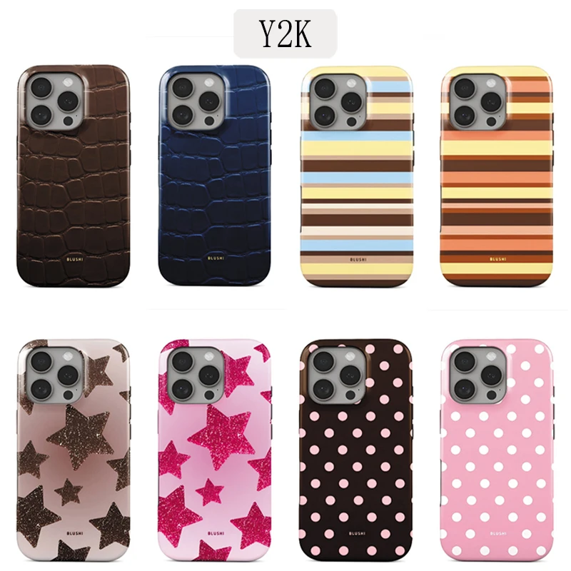 Фото Роскошный чехол для телефона Y2K с пентаграммой для iPhone 17, 16e, 16, 15, 14, 13, 12, 11, X, XS, XR, XSMAX, 7, 8, Air, Pro, Max, Plus, двухслойный №1