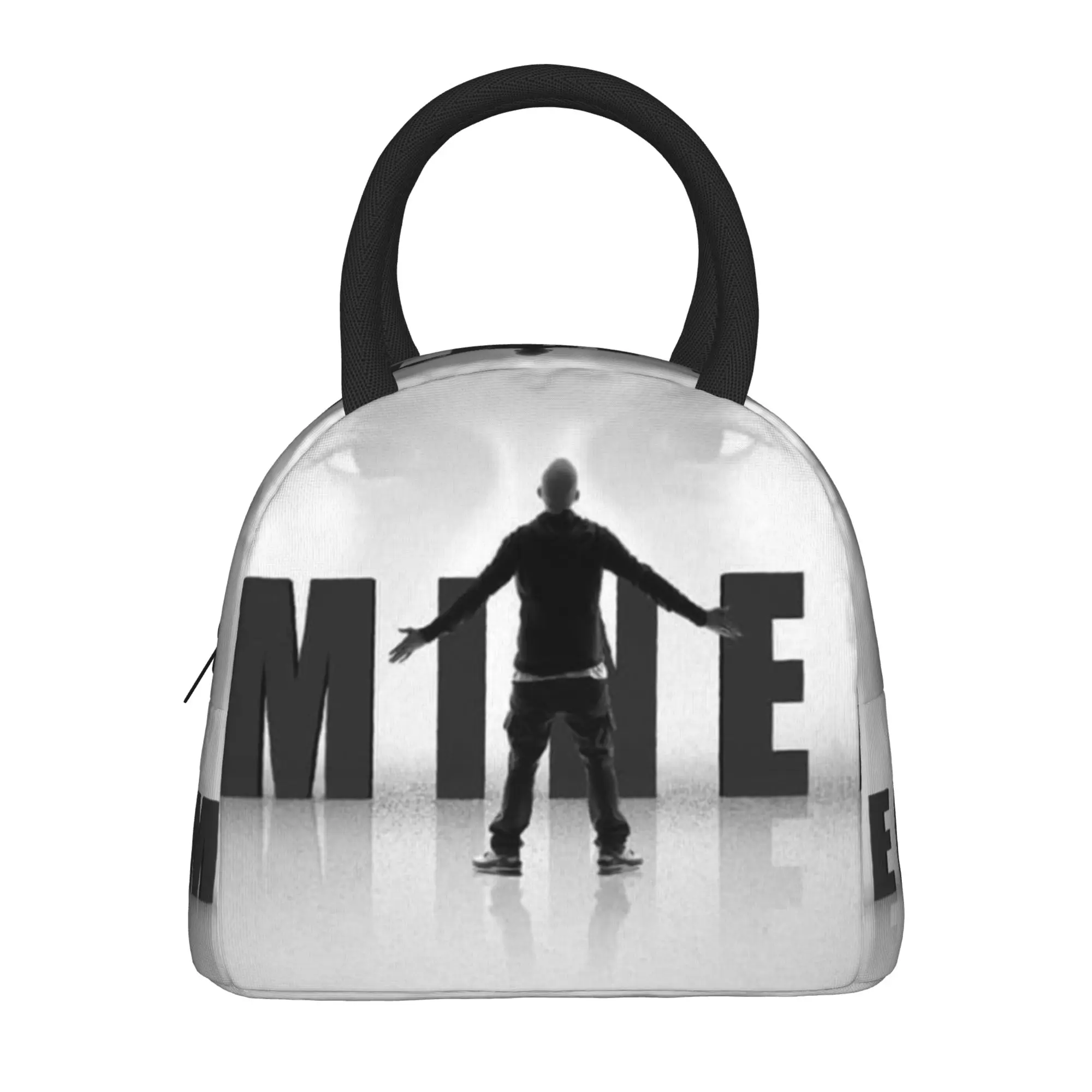 Фото Сумка-холодильник для обедов Eminem Merch, термосумка для офиса, портативная сумка для хранения еды, термоконтейнер для обедов №2