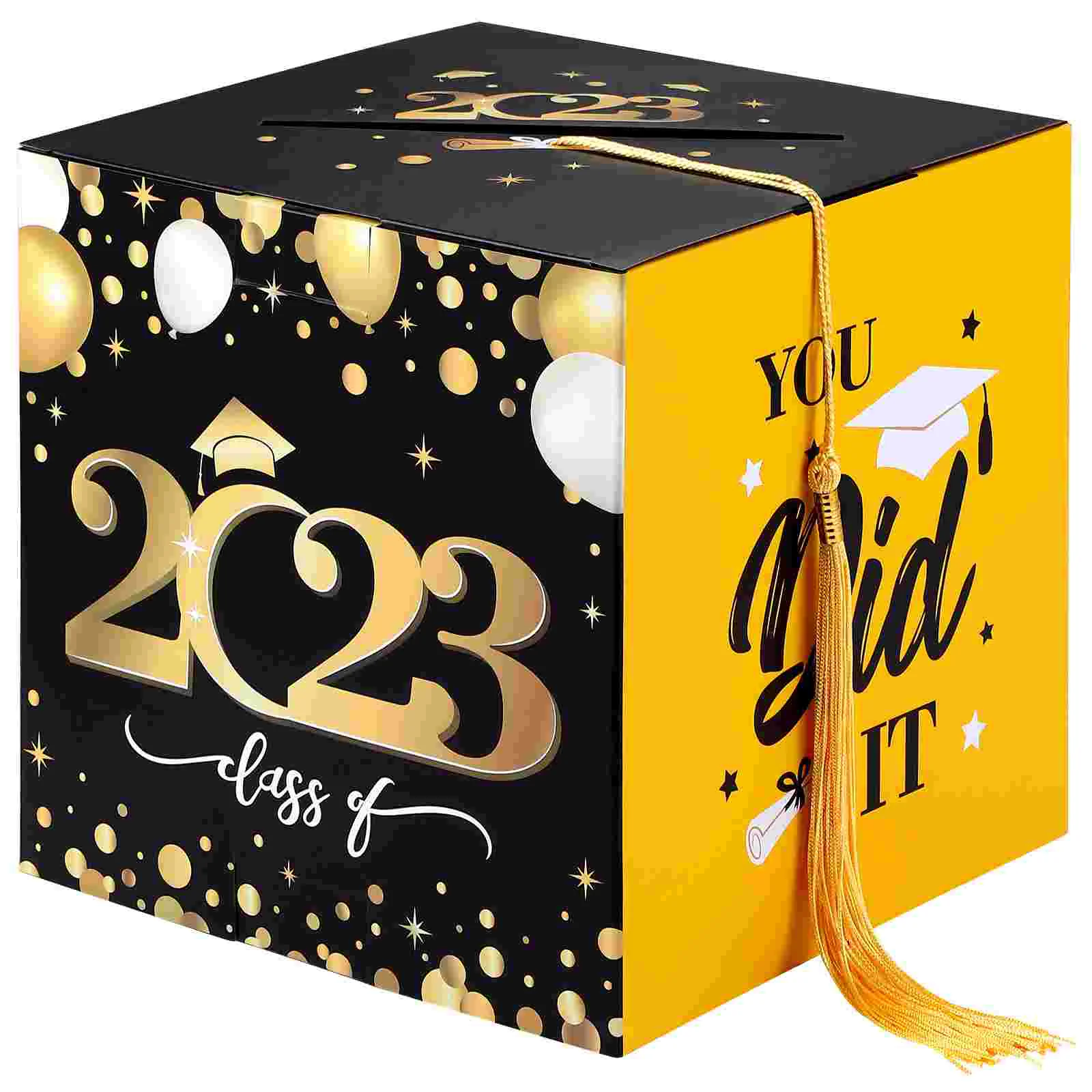 

Box Graduation Grad Holder Party Gift Congrats Boxes Decorations Invitation Advice Black Congrates Supplies Decoration 2023