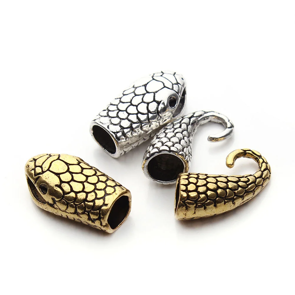 

10 Set Friendship Jewelry Snakehead Clasps Bracelet Alloy Bracelat Buckle Necklace Jewerly