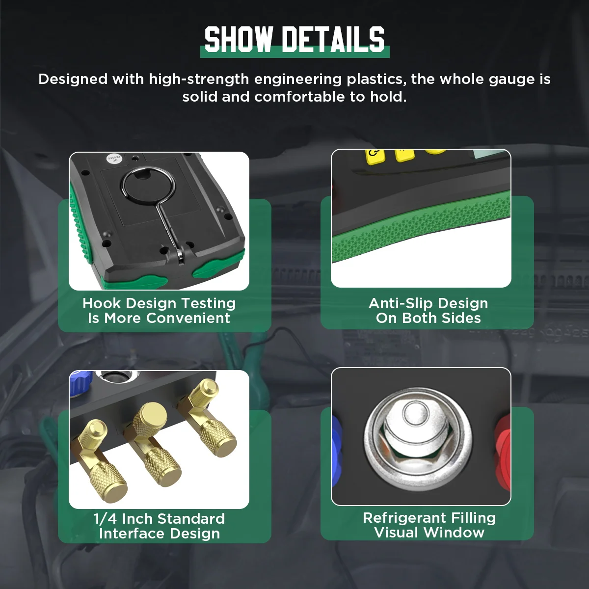 Цифровой манометр DUOYI DY517A измеритель давления в вакууме для кондиционирования