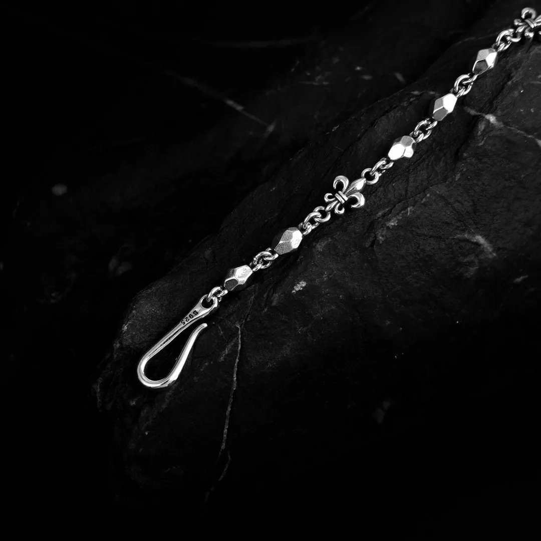 Серебряное ожерелье с якорем ретристильная рыбийasiest для сочетания тайского